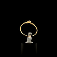 Anillo solitario azul 8.5