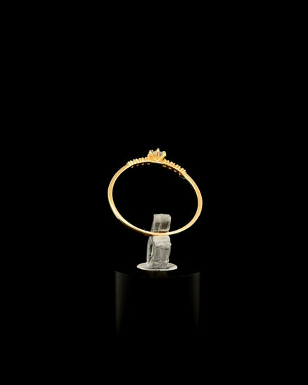 Anillo solitario azul 8.5