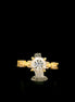 Anillo solitario flecha #8.5