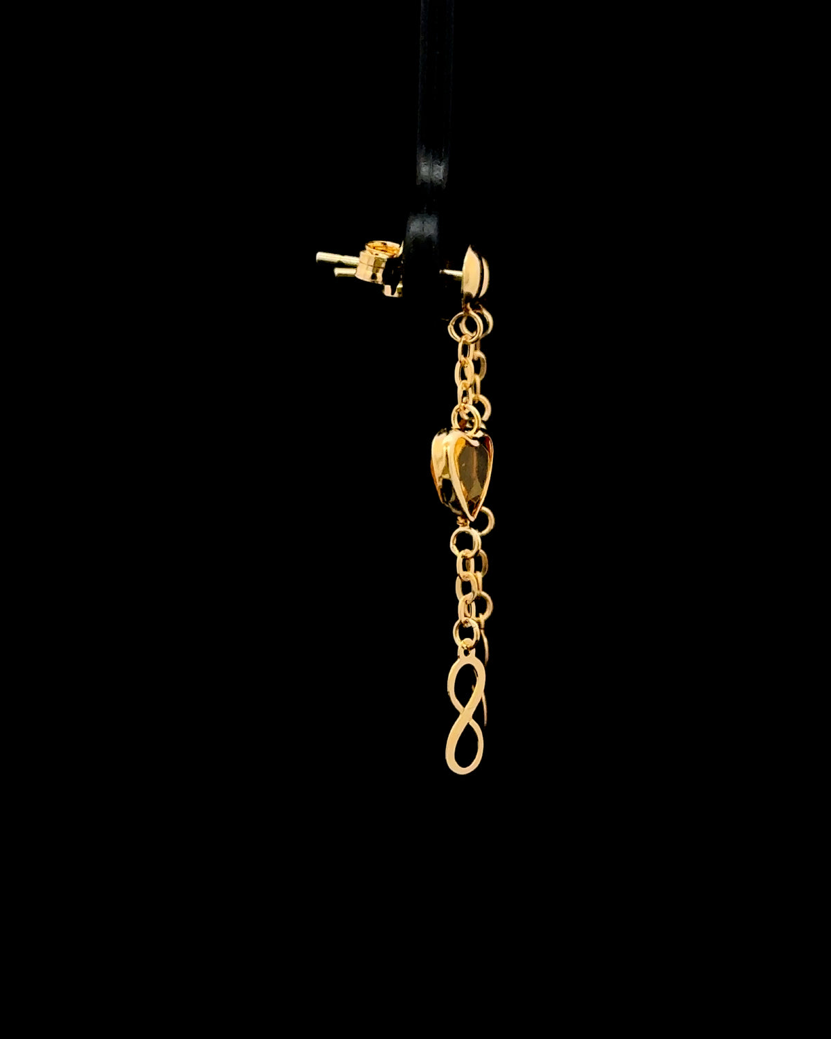 Zarcillos love pendant