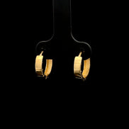 Argollas clip rayada