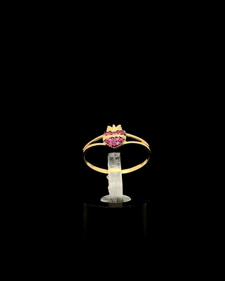 Anillo corazón ardiente 9