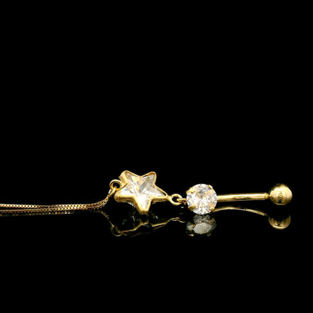 Piercing ombligo estrella