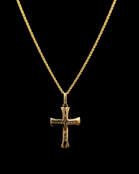Cadena Cruz cordón 60cm