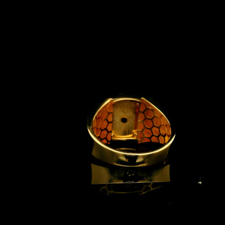 Anillo ancla ónix 10