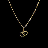 Cadena fígaro love 45cm