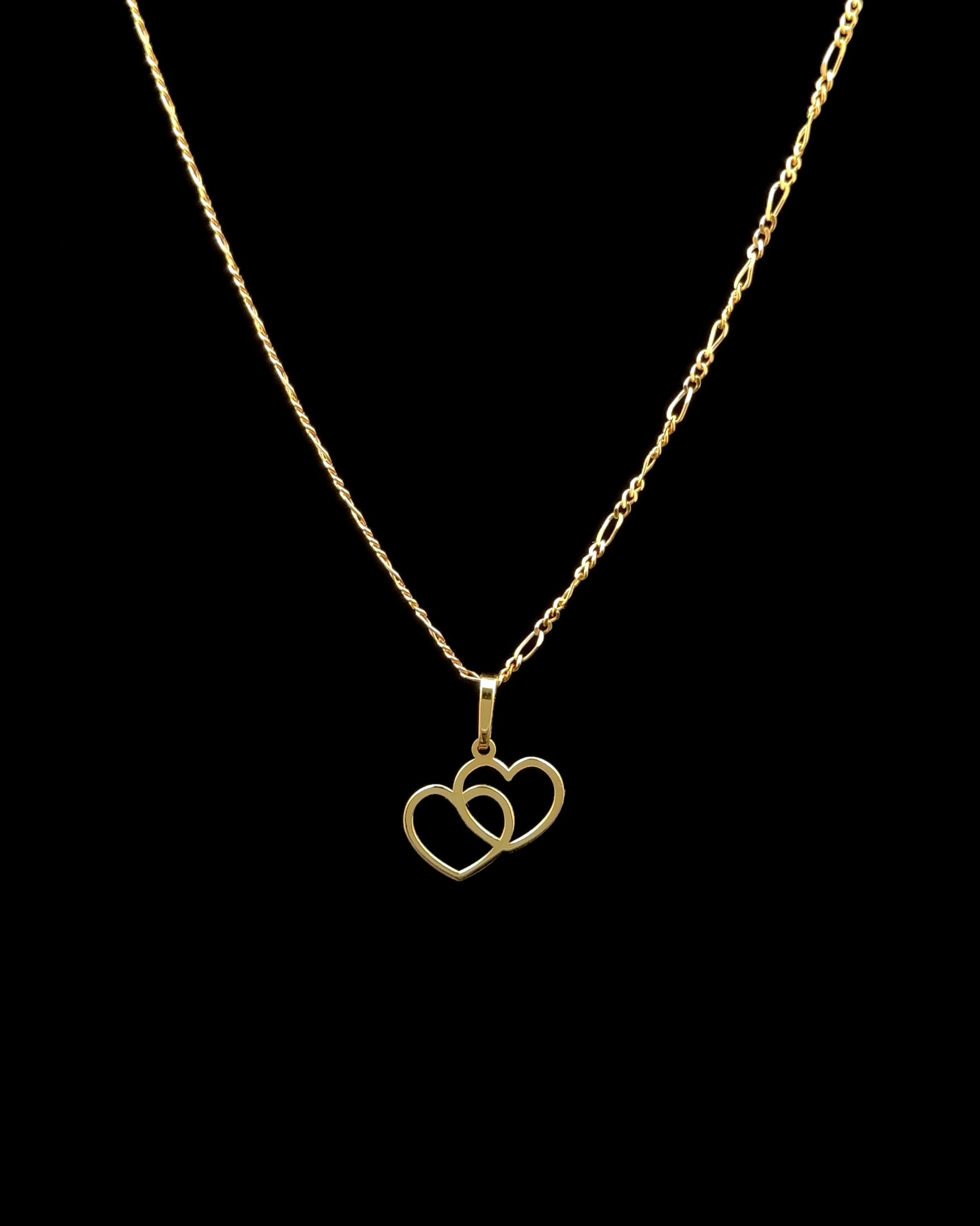 Cadena fígaro love 45cm