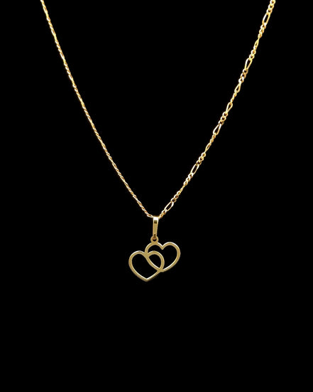 Cadena fígaro love 45cm