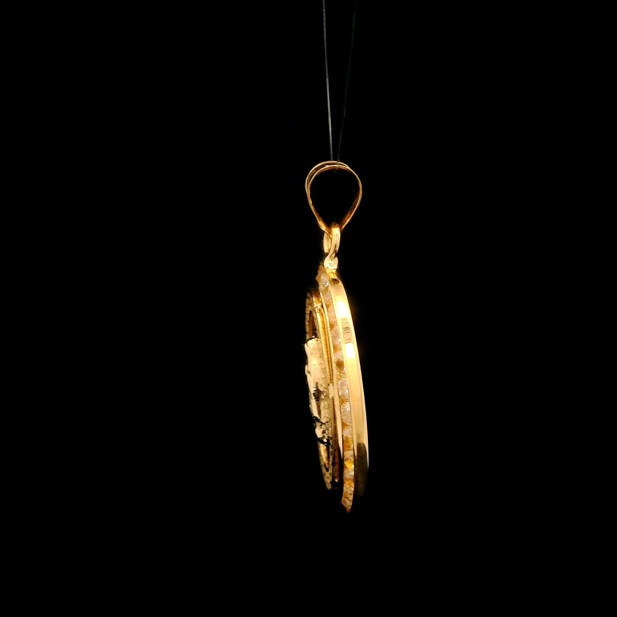 Medalla virgen Guadalupe brillante