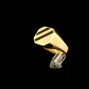 Anillo sello dos rayas 10.5