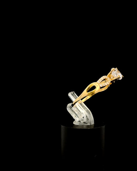 Anillo solitario infinito 8