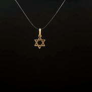 Dije estrella de David mini