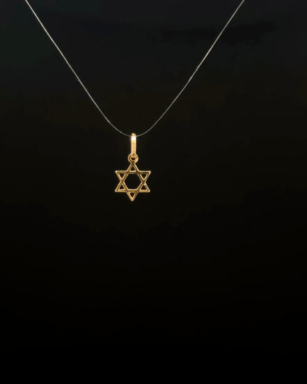 Dije estrella de David mini