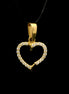 Dije corazón brillante