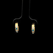 Argollas huggie sky blue