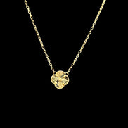 Cadena trébol dorado 45cm