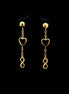 Zarcillos love pendant