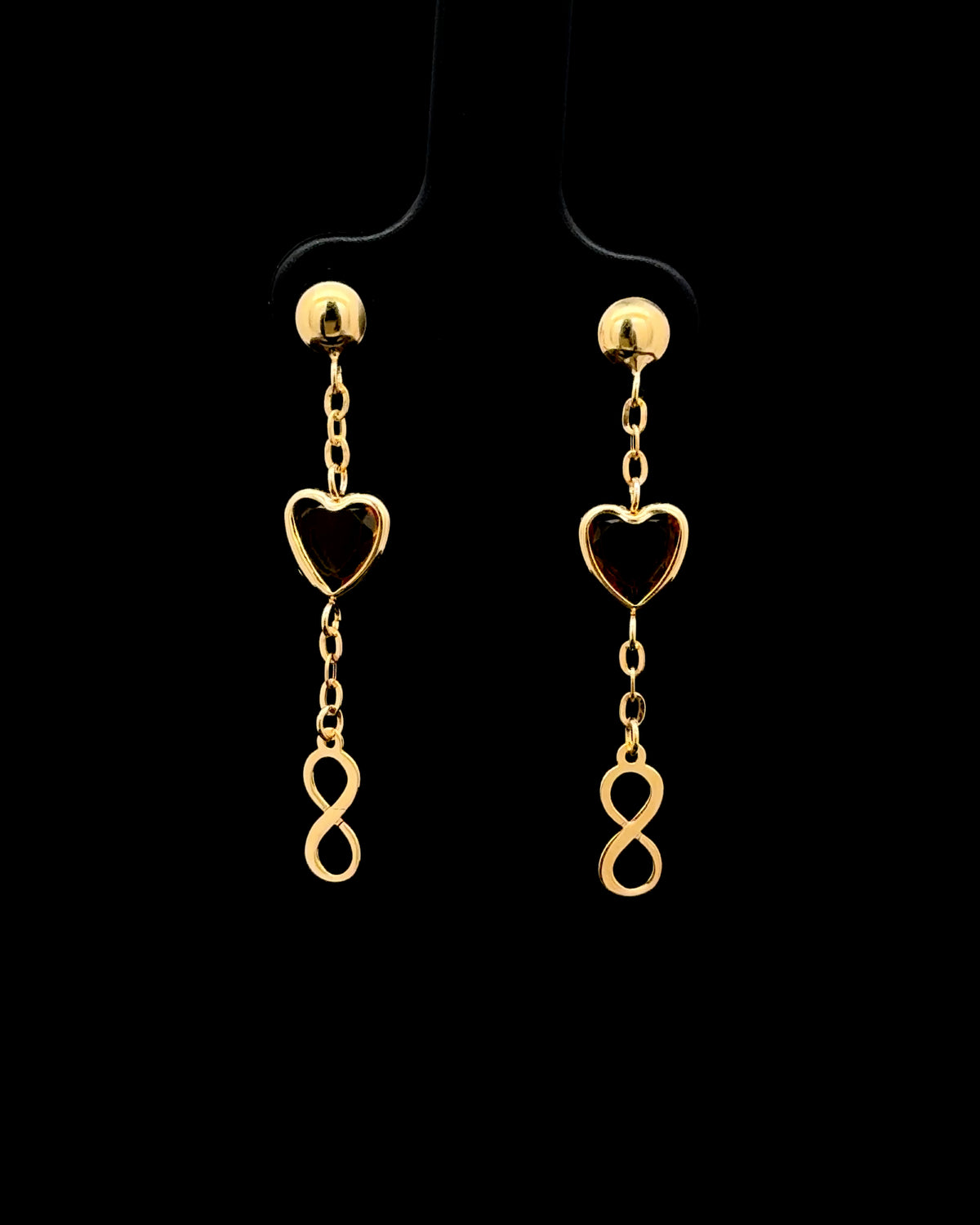 Zarcillos love pendant