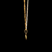 Cadena fígaro love 45cm