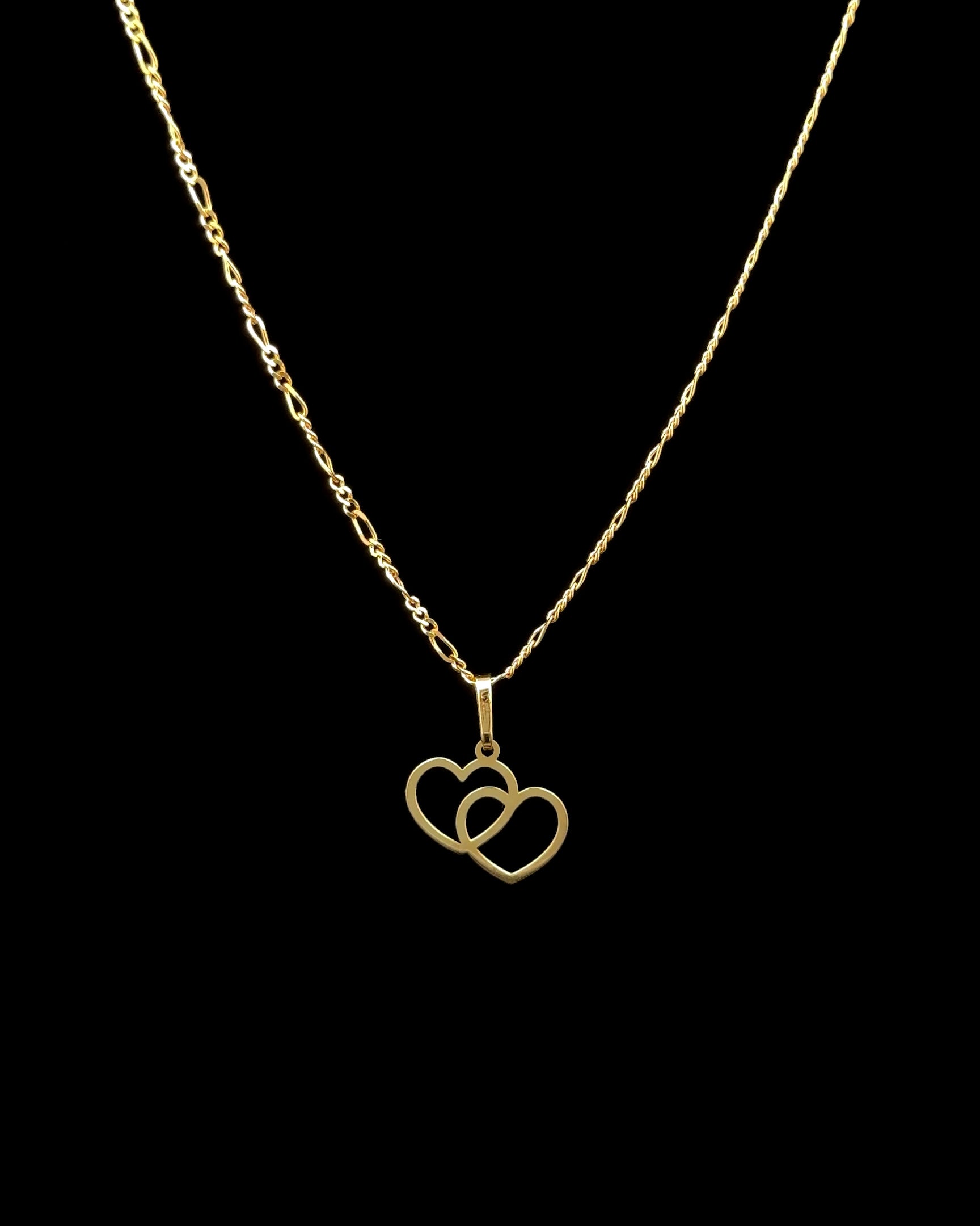 Cadena fígaro love 45cm
