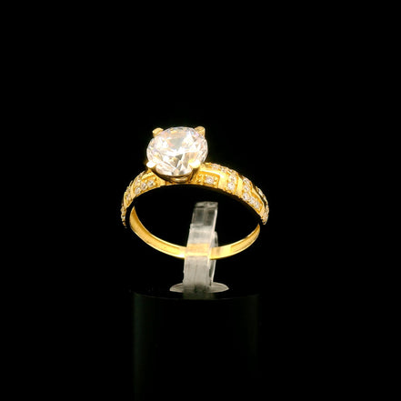 Anillo solitario Z #8