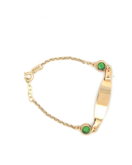 Esclava bebé verde