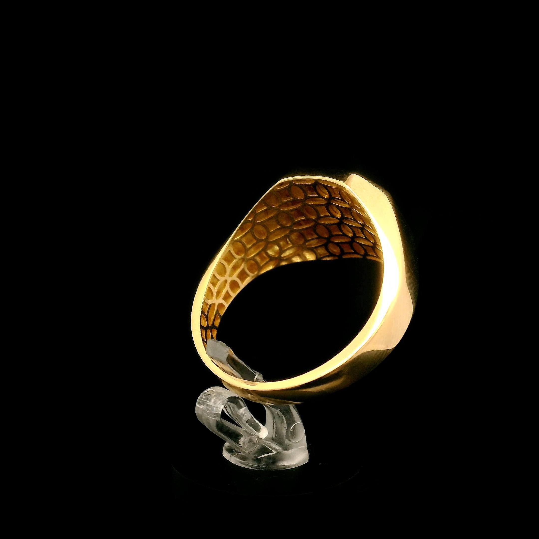 Anillo sello dos rayas 10.5