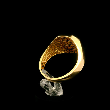 Anillo sello dos rayas 10.5