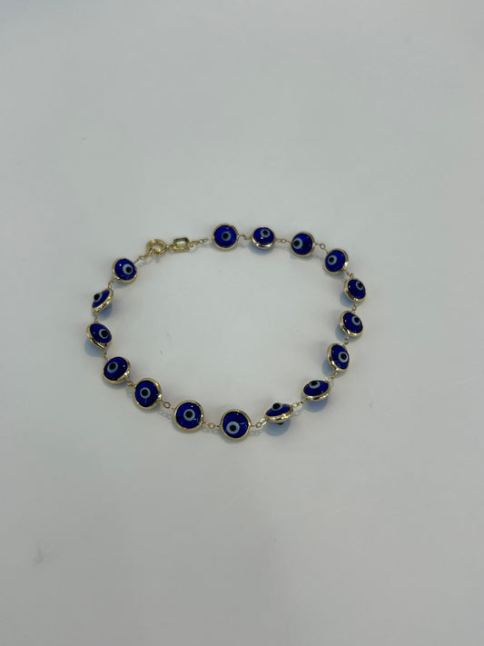Esclava ojo turco azul marino