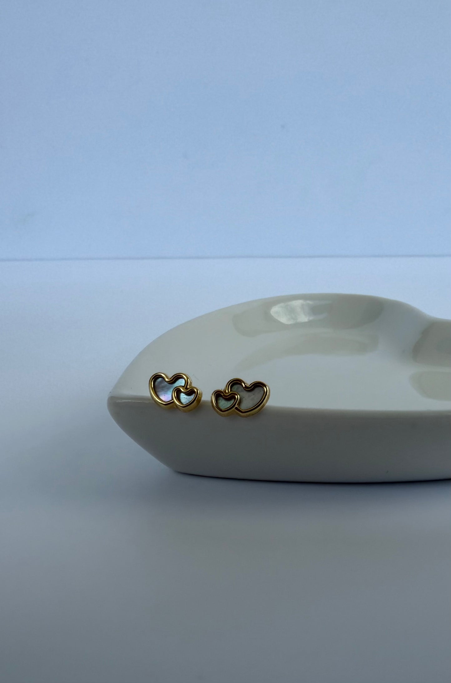 Zarcillos Double Heart