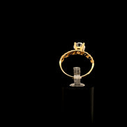 Anillo solitario bubble #8