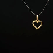 Dije corazón bubble