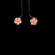 Zarcillos flor pink