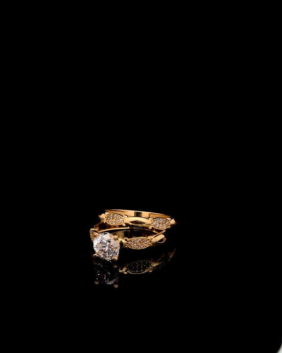 Anillo solitario set #8