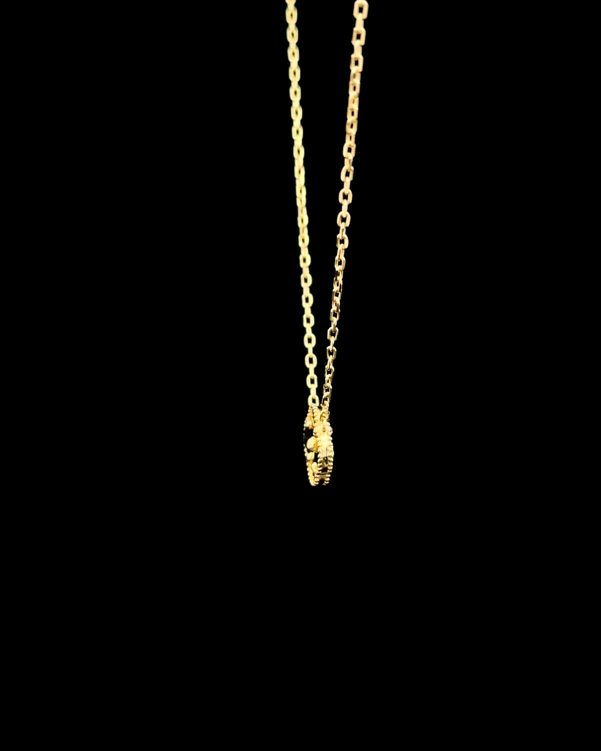 Cadena trébol dorado 45cm