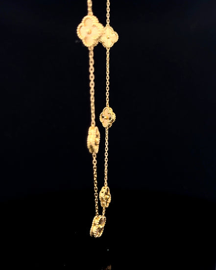 Cadena clover dorada 45cm