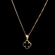 Cadena clover negra 50cm