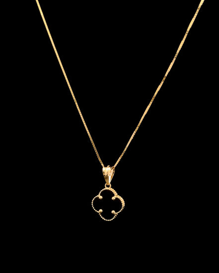 Cadena clover negra 50cm