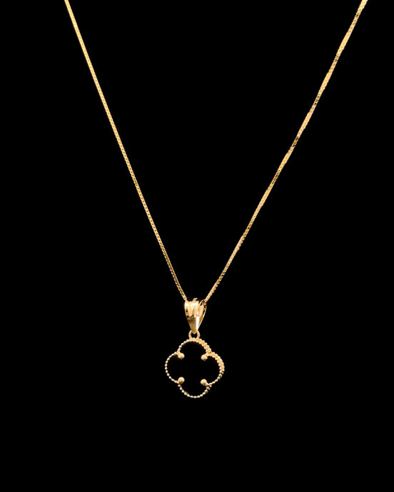 Cadena clover negra 50cm