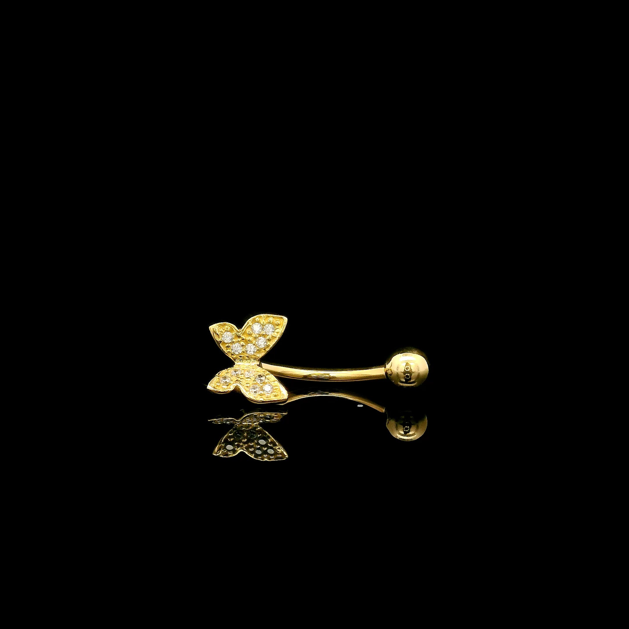 Piercing ombligo mariposa