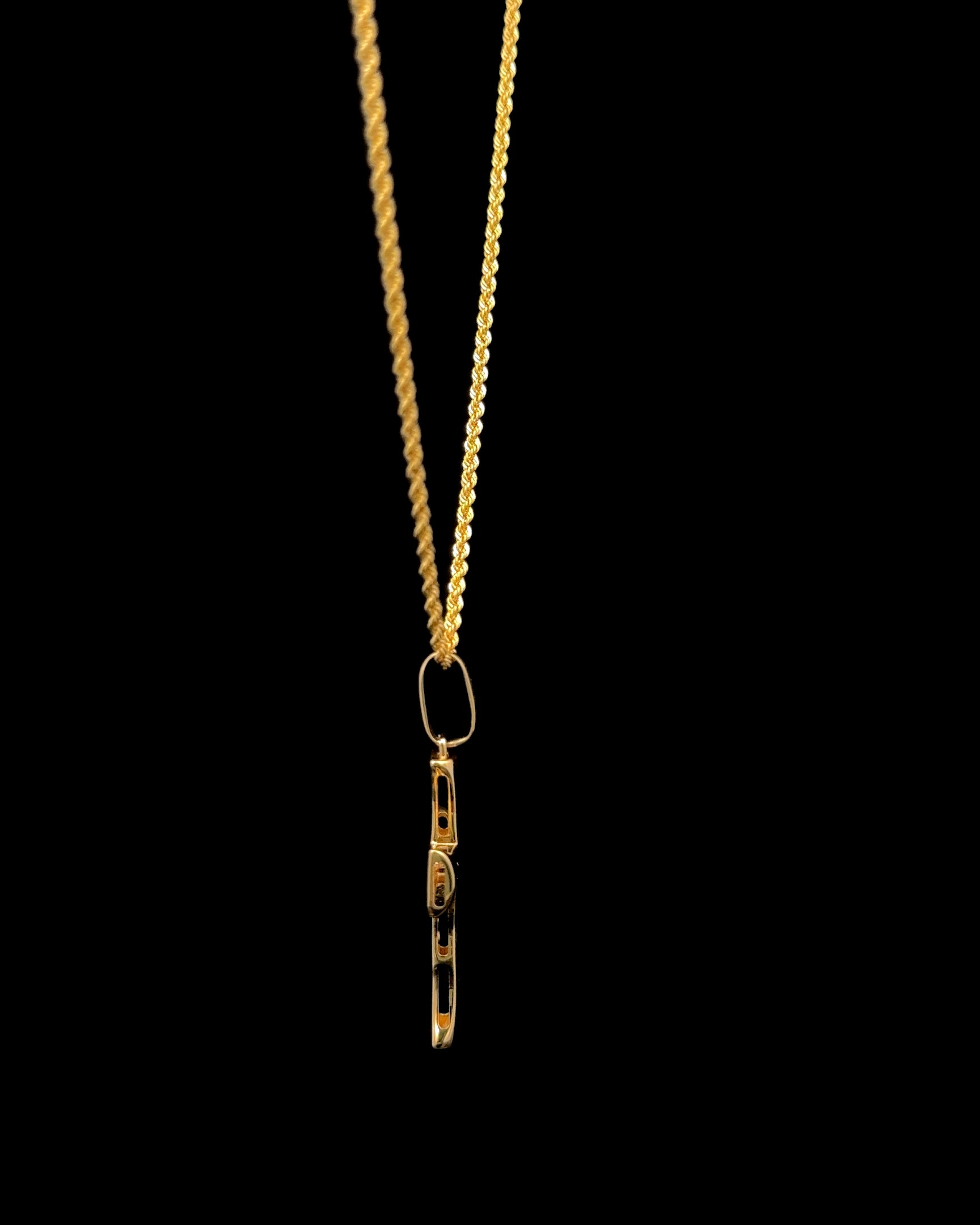 Cadena Cruz cordón 60cm