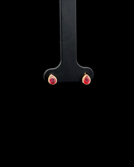 Zarcillos gota ruby