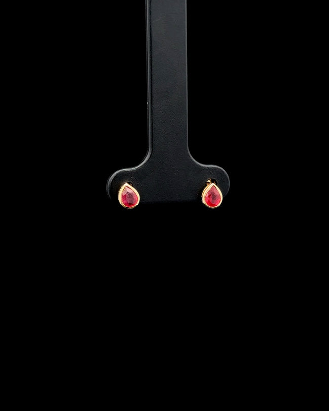 Zarcillos gota ruby