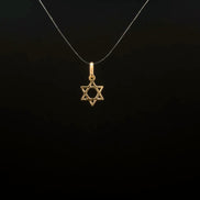 Dije estrella de David mini