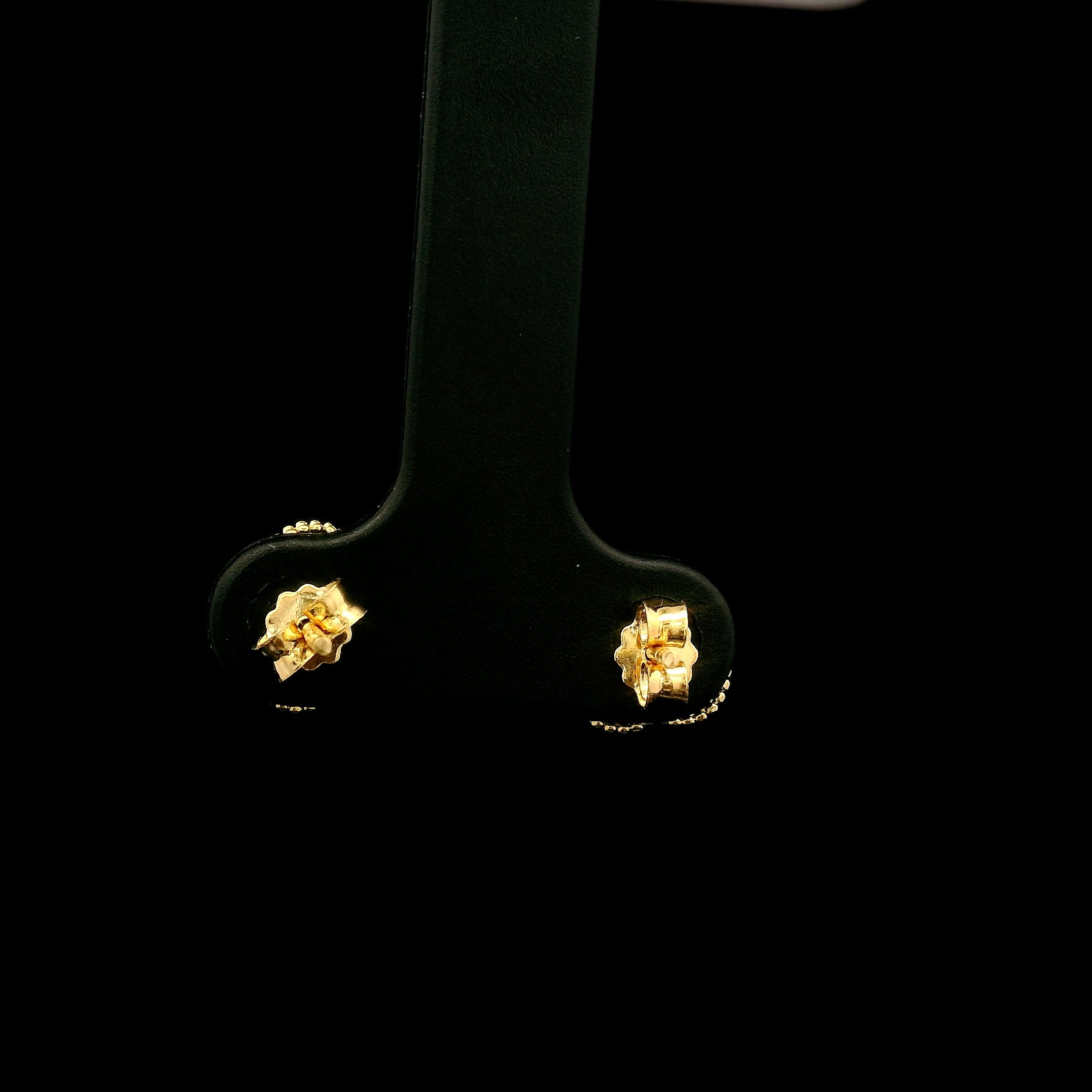 Zarcillos clover negros