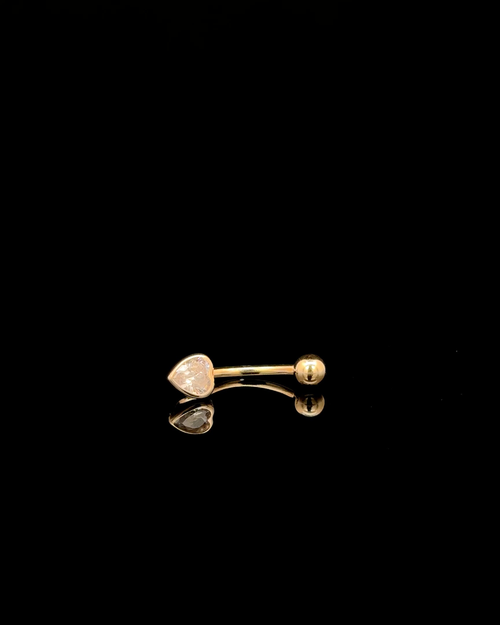 Piercing ombligo love brillante