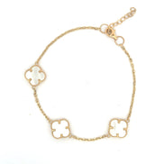 Esclava clover blanco