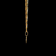 Cadena fígaro love 45cm