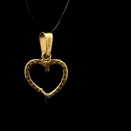 Dije corazón brillante