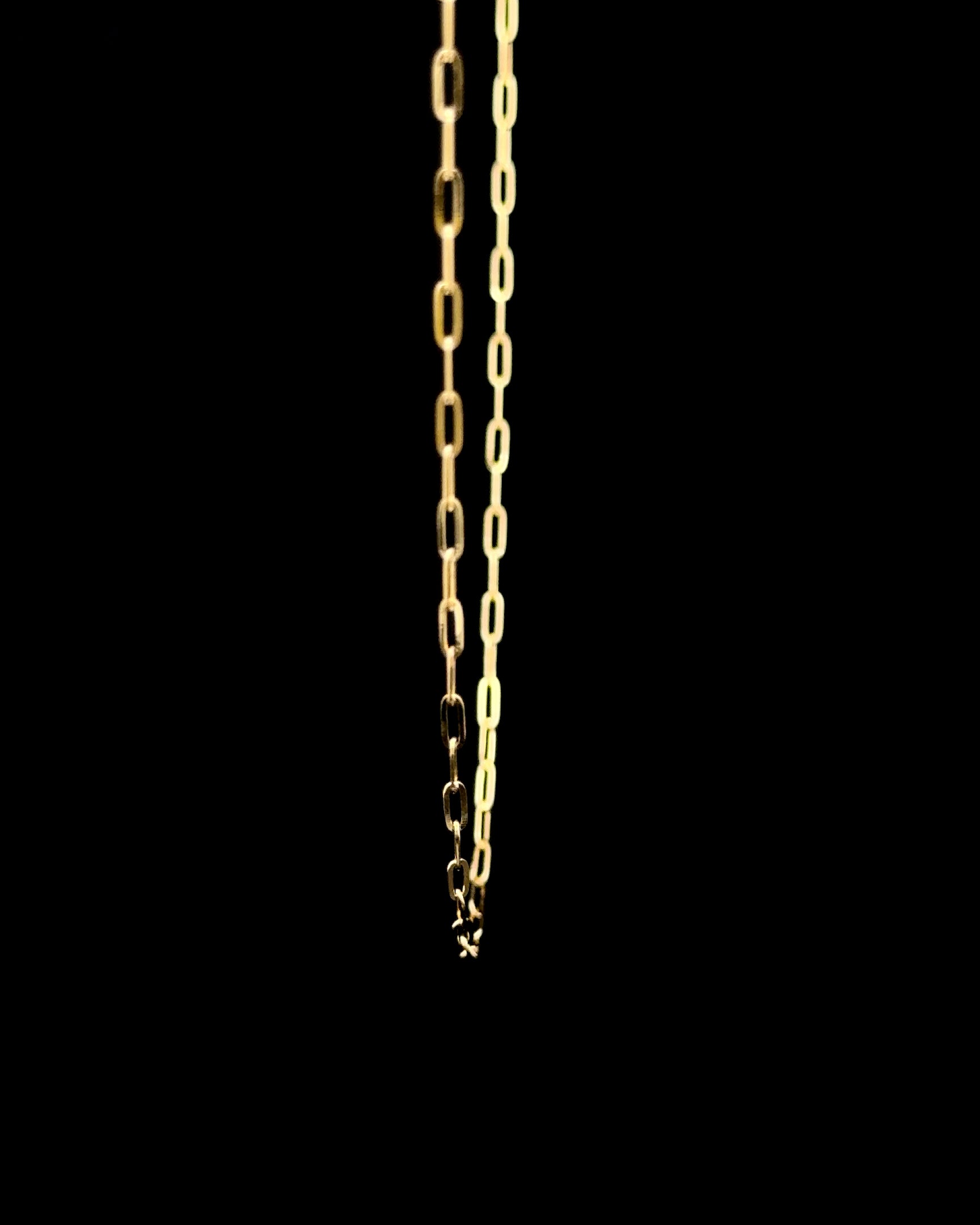 Cadena gargantilla paper clip 40cm